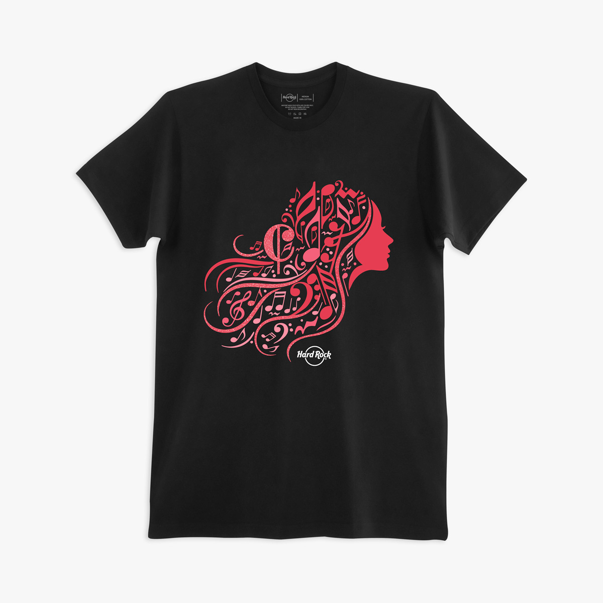 Hard Rock x Coca-Cola 2026 International Womens Month Tee in Black image number 1